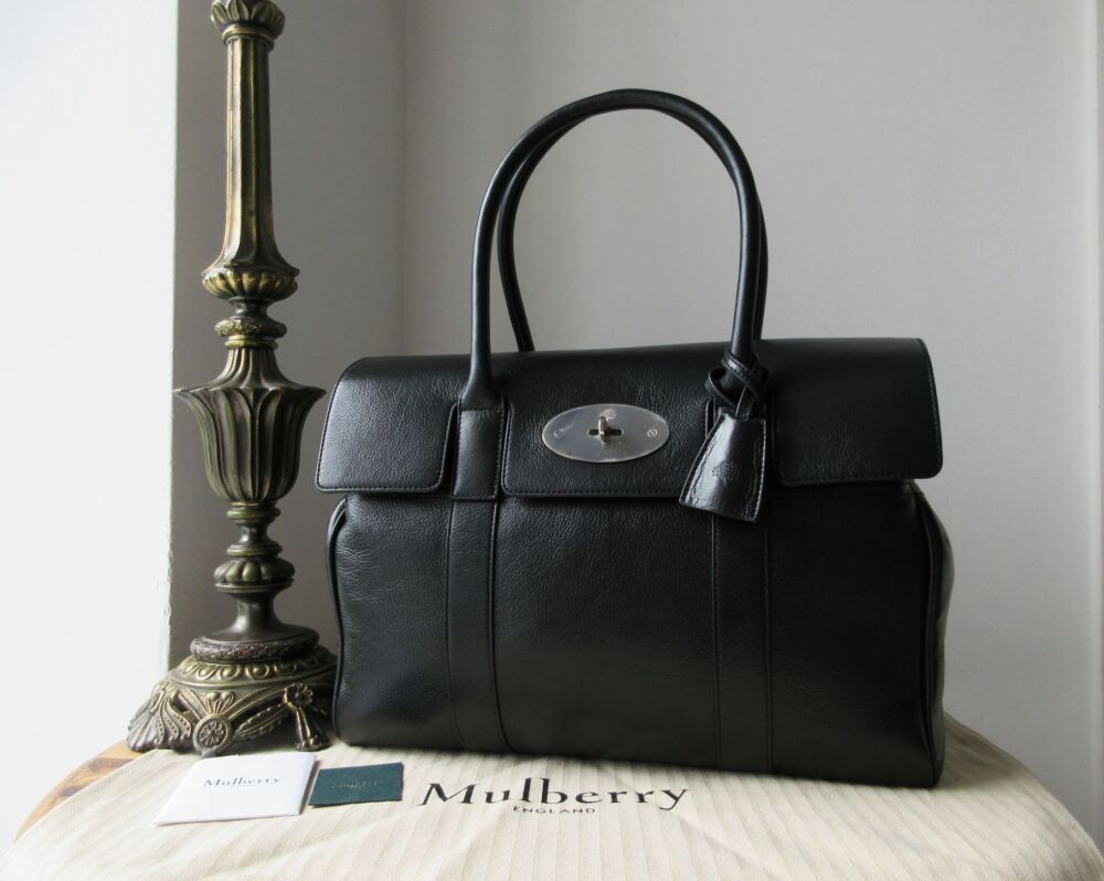 Mulberry Bayswater Special in Black High Shine Leather