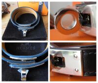 Herm&Atilde;&uml;s Kelly Double Tour Leather Wrap Bracelet