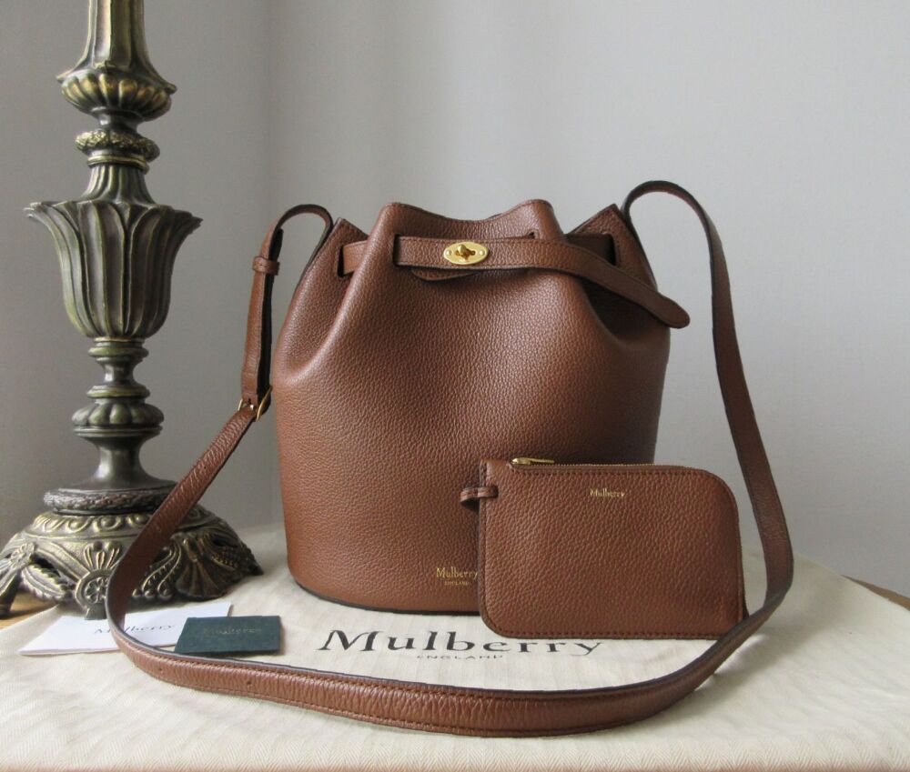 Mulberry Abbey Bucket Bag in Oak Classic Grain