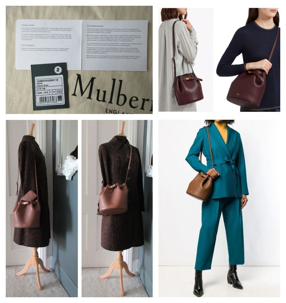 Mulberry Abbey Bucket Bag in Oak Classic Grain Leather