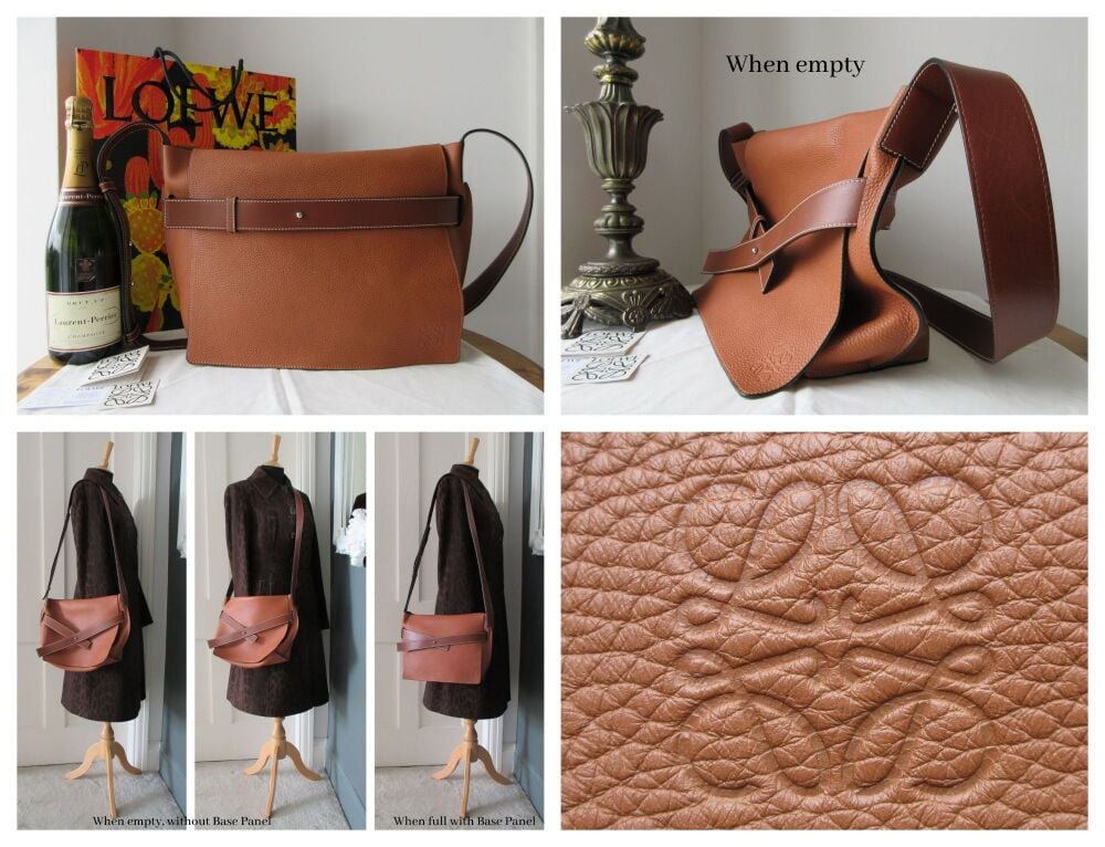 Loewe Large Belted Bolso Messenger in Tan Bronceado Calfskin