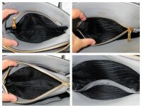 Prada Soft Double Bag in Marmo Grey Vitello Daino New