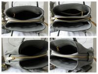 Prada Soft Double Bag in Marmo Grey Vitello Daino New