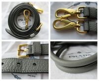 Prada Soft Double Bag in Marmo Grey Vitello Daino New