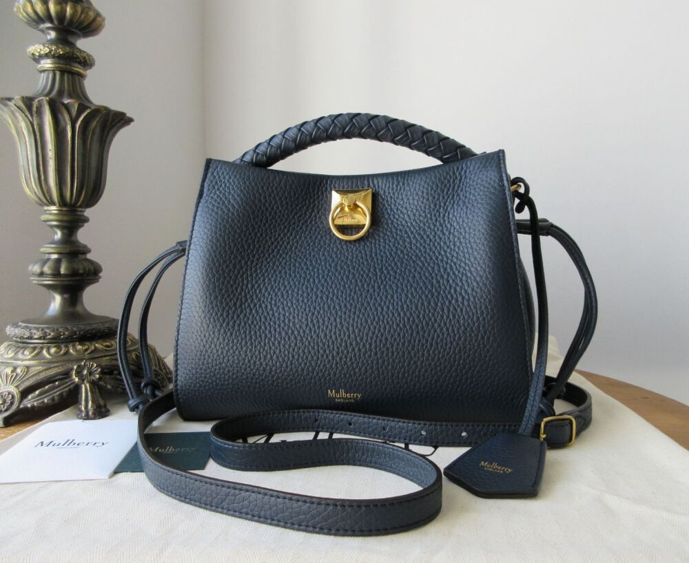 Mulberry Small Iris in Night Sky Heavy Grain and Silky Calf