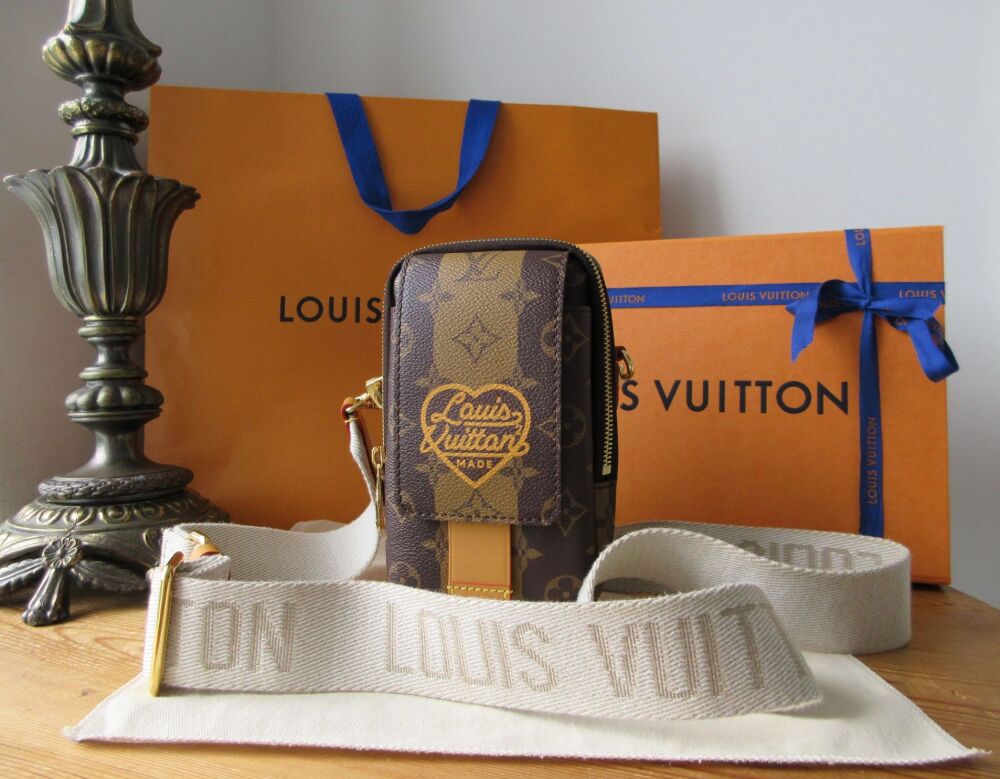 Louis Vuitton X Nigo Limited Edition Flap Double Phone Pouch Messenger