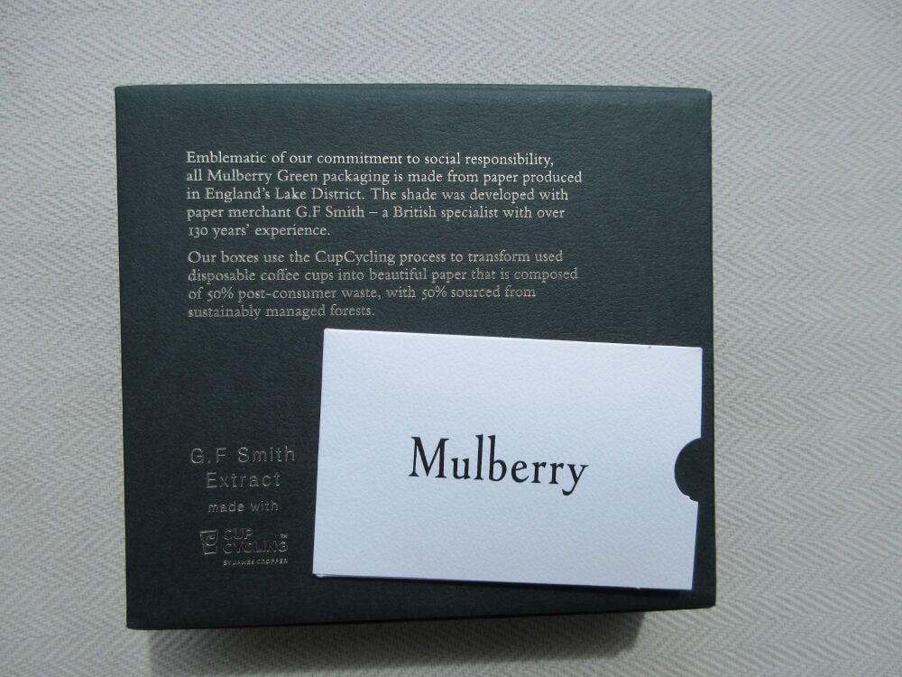 Mulberry Bayswater Thin Postmans Lock Bracelet in Mulberry Green - As New