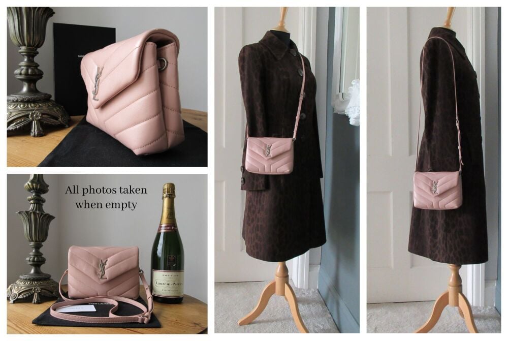 Saint Laurent YSL Toy Loulou in Y Quilted Matelassé Light Pink Calfskin