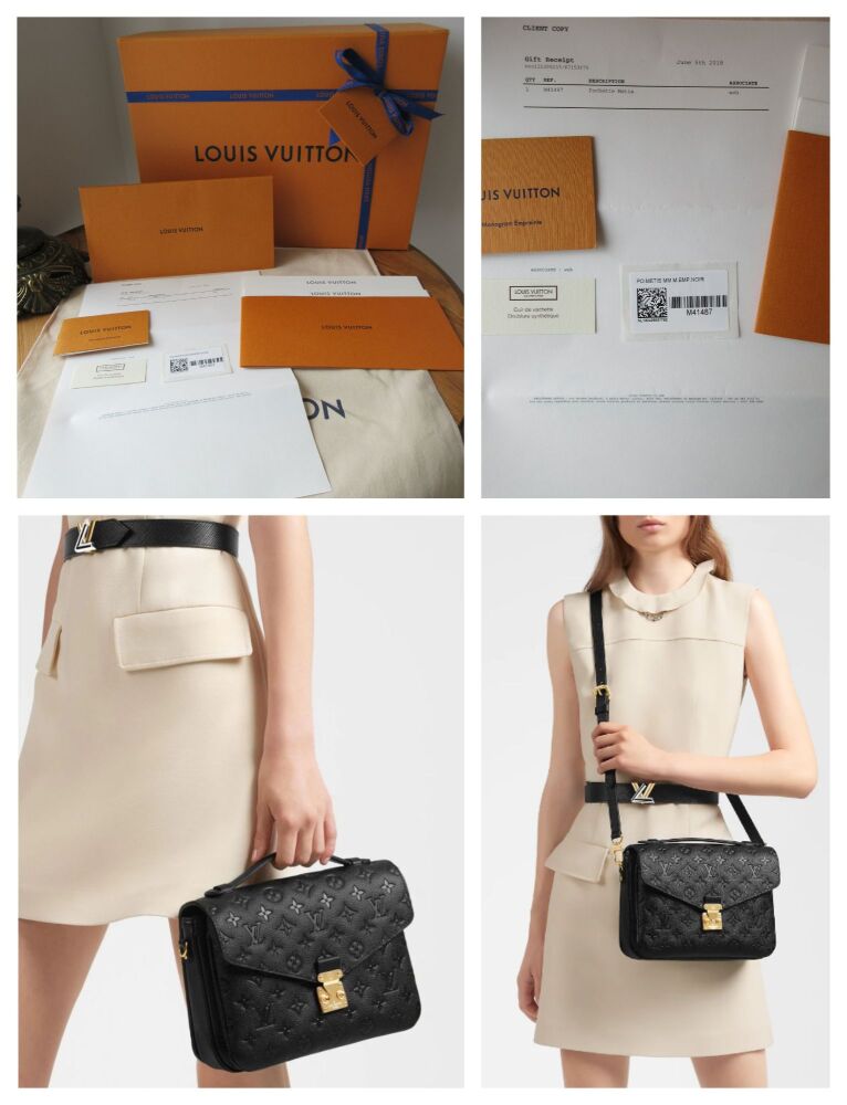 Louis Vuitton Pochette Métis in Empreinte Noir - New*