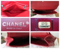 Chanel 227 Reissue Large Mademoiselle Flap Bag in Dark Red Aged Calfskin wi