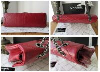 Chanel 227 Reissue Large Mademoiselle Flap Bag in Dark Red Aged Calfskin wi