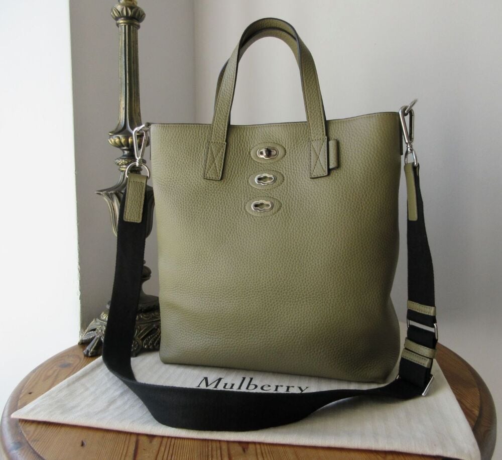 Mulberry Bryn Tote in Summer Khaki Heavy Grain Leather