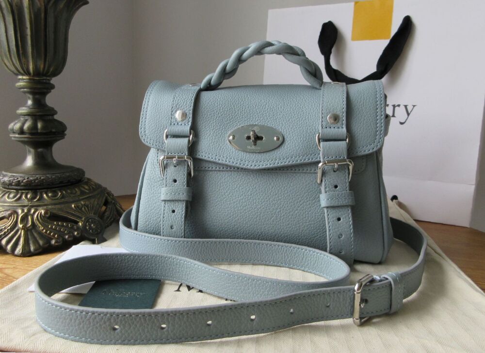 Mulberry Mini Alexa in Cloud Blue Small Classic Grain New