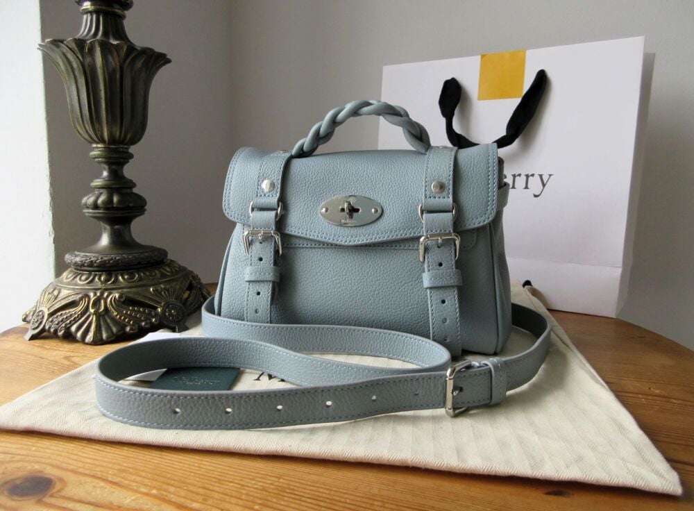 Mulberry Mini Alexa in Cloud Blue Small Classic Grain - New*