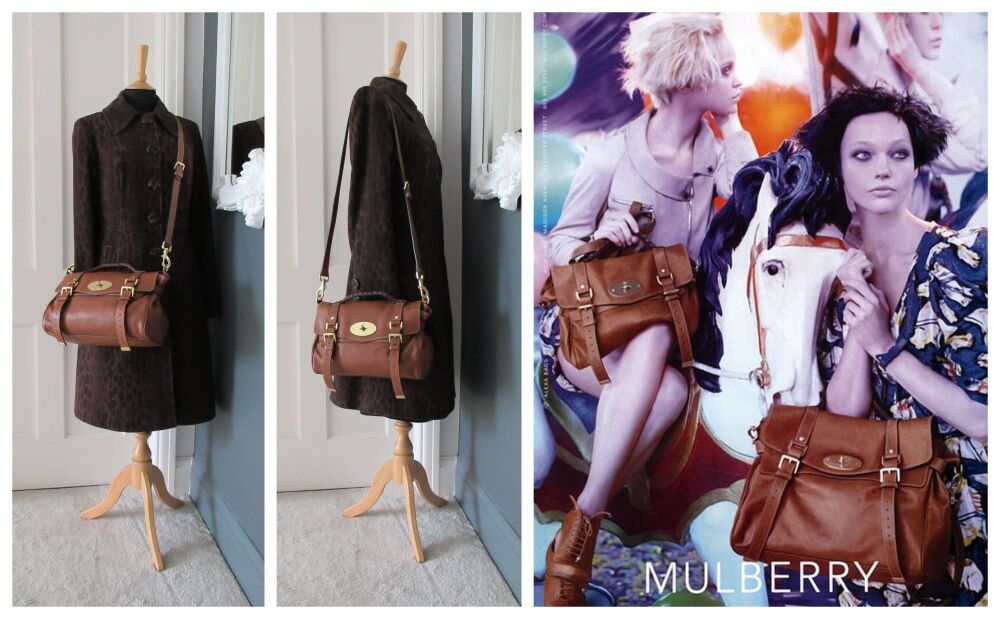 Mulberry Classic Alexa Satchel Regular Satchel in Oak Soft Buffalo Leather