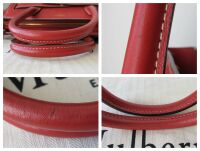 Mulberry Small Zipped Bayswater in Red Ochre Silky Calf Leather