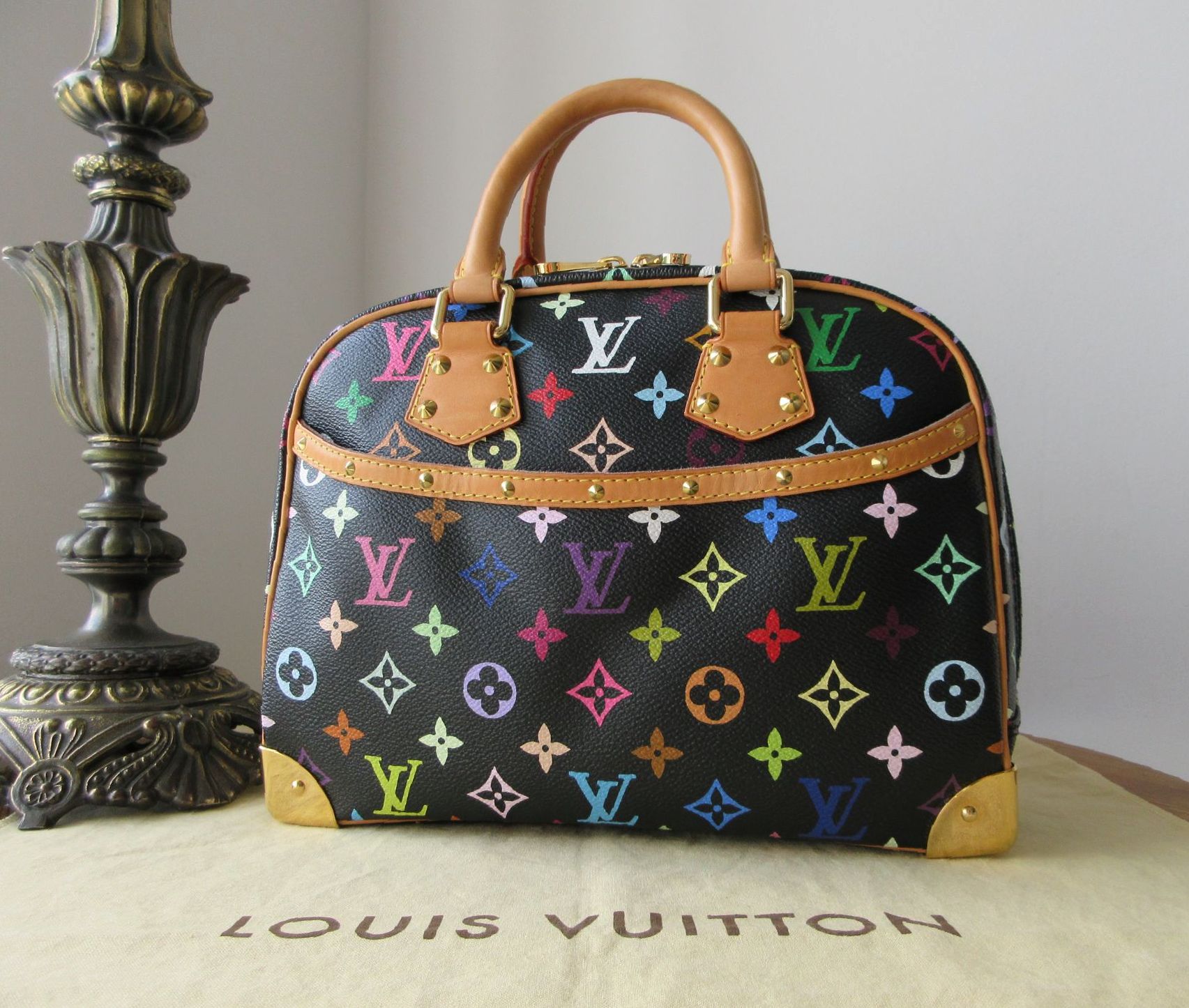 Louis Vuitton Trouville Top Handle Bag in Multcolore Noir