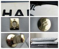 Chanel Trendy CC Flap Shoulder Bag in Large Quilted Grey Lambskin