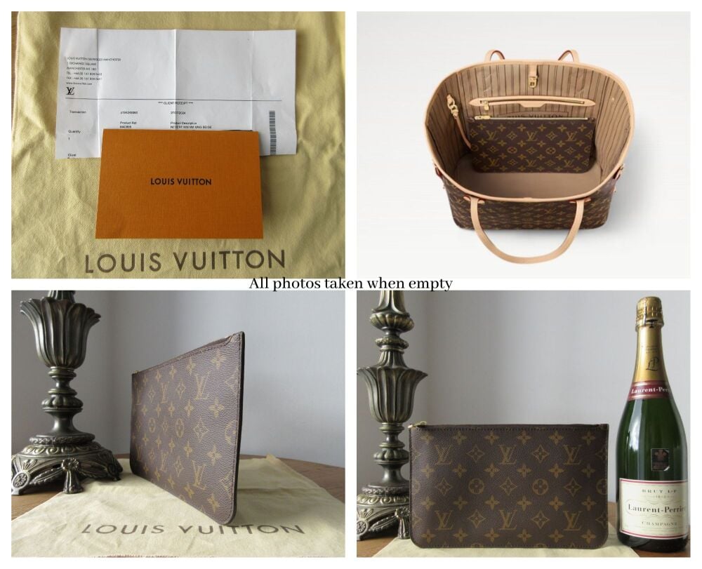 Louis Vuitton Zipped Pochette in Monogram Vachette without Strap