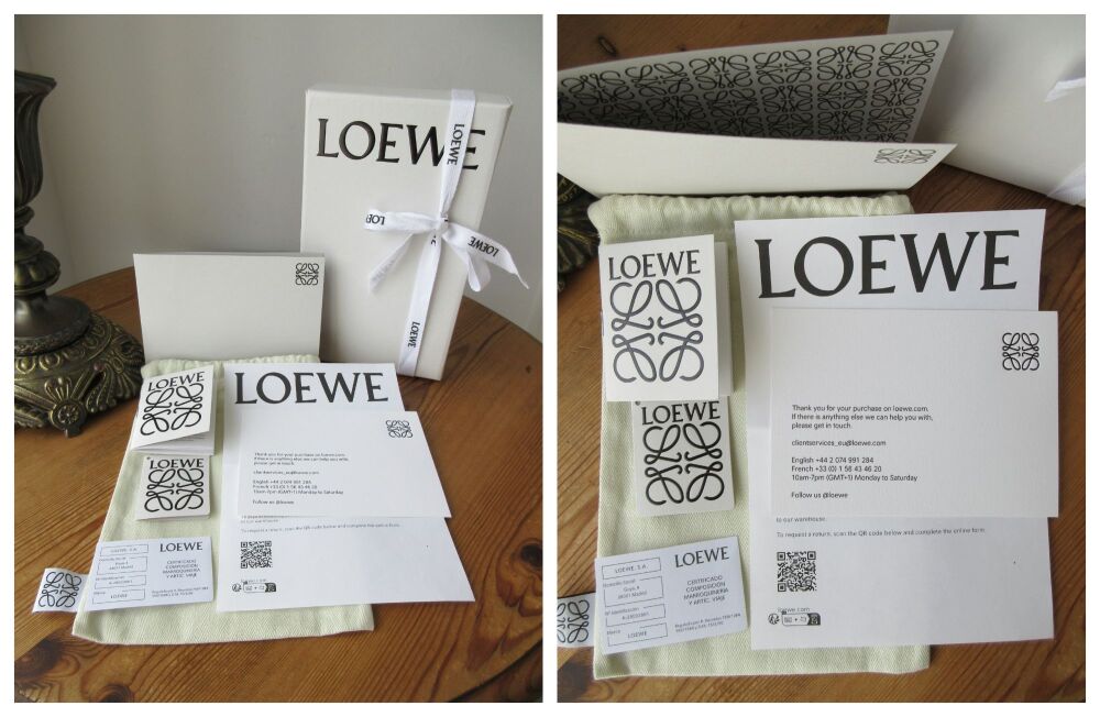 Loewe Long Vertical Wallet in Bicolore Abyss Blue & Olive Soft Calf