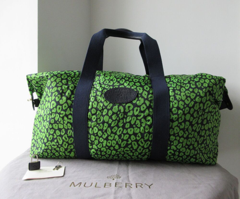 Mulberry Rosie Large Lightweight Foldaway Travel Clipper in Nightshade Blue