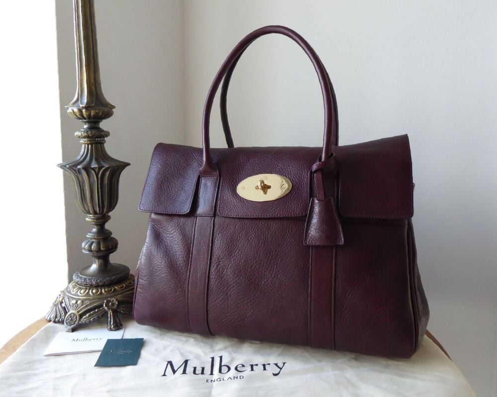 Mulberry Classic Heritage Bayswater in Oxblood Natural Coloured Vegetable Tanned Leather