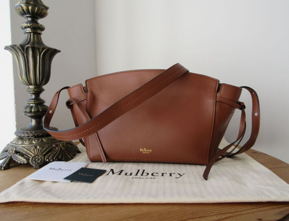 Mulberry Clovelly Crossbody in Bright Oak Micro Classic Grain Leather