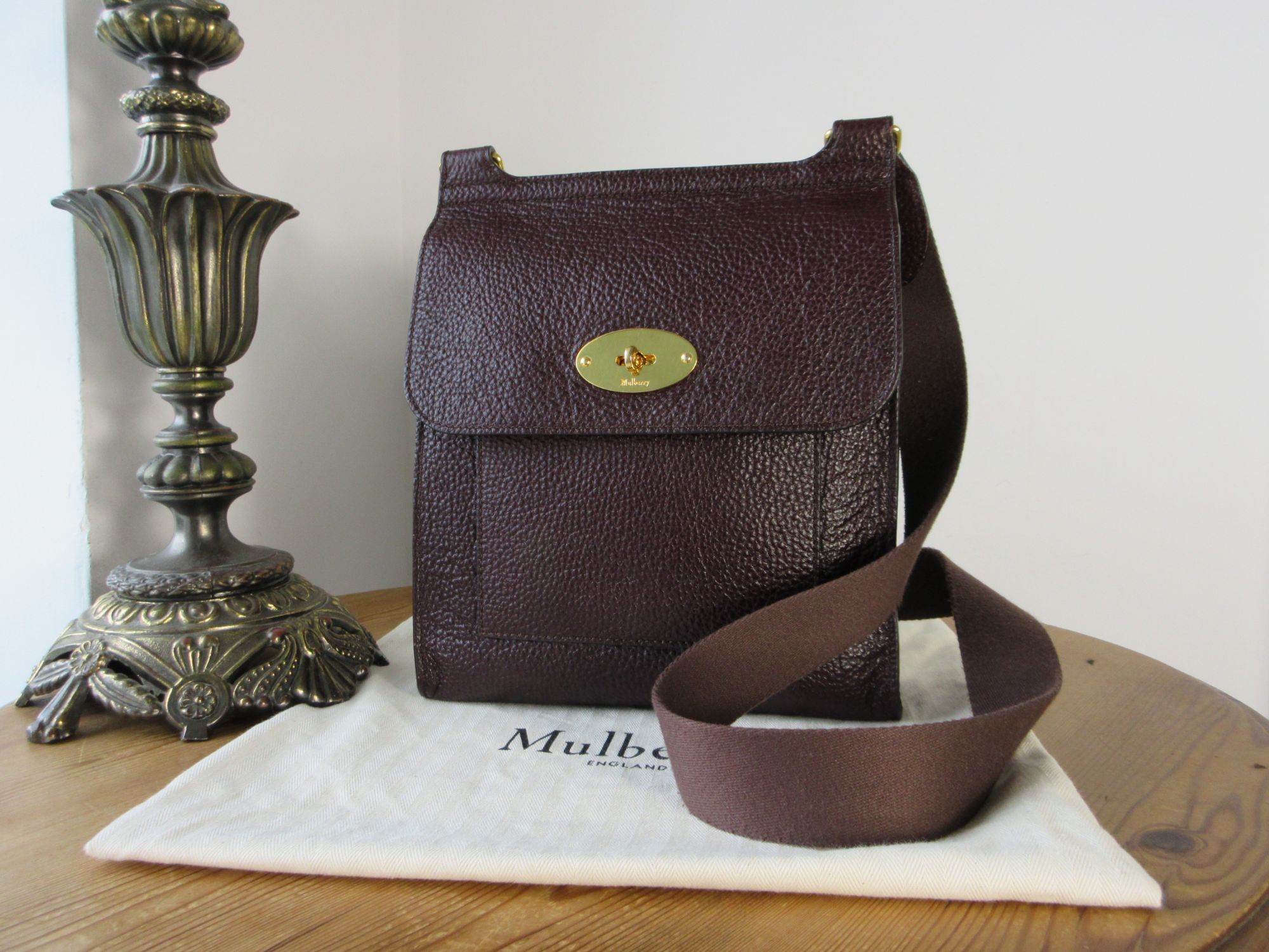 Mulberry Antony in Oxblood Grain Vegetable Tanned Leather
