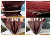 Mulberry Darley Medium Wallet in Oxblood Classic Grain