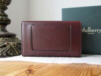 Mulberry Darley Medium Wallet in Oxblood Classic Grain
