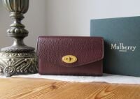 Mulberry Darley Medium Wallet in Oxblood Classic Grain