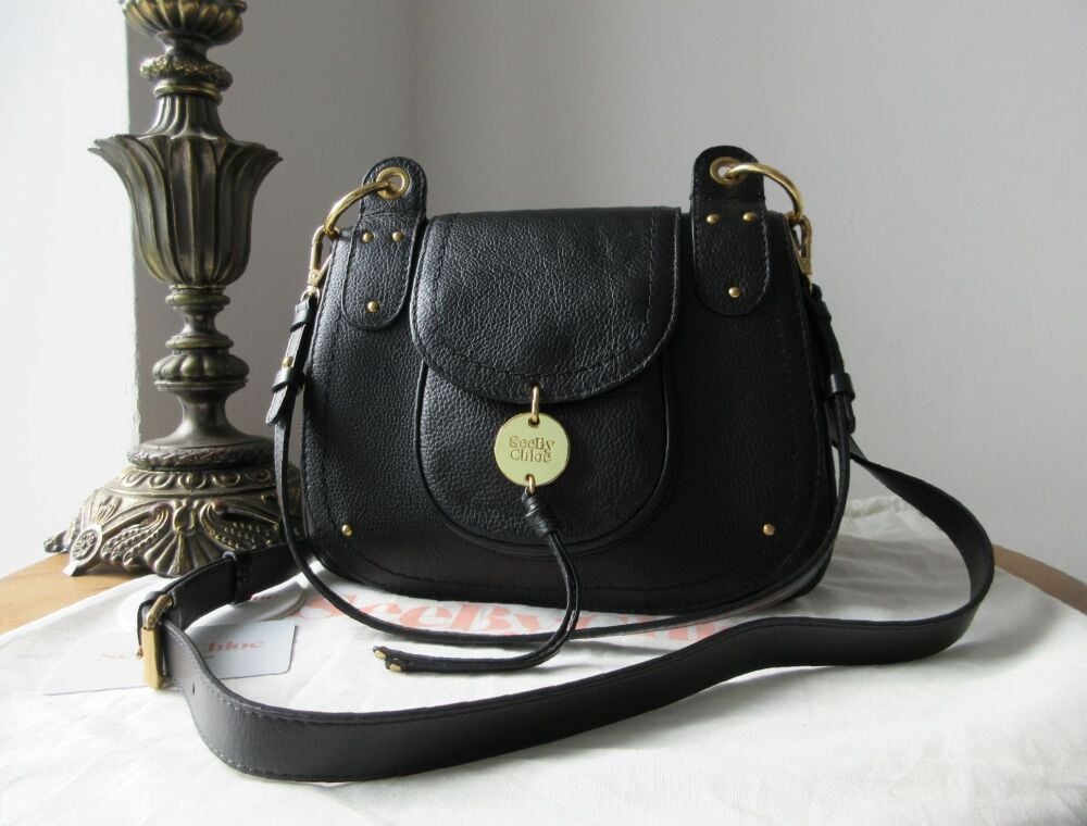See by Chloé Susie See Shoulder Bag in Black Calfskin