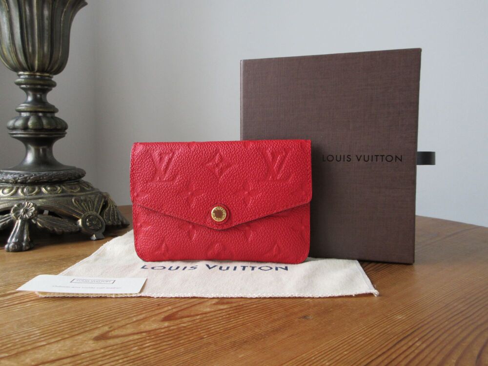 Louis Vuitton Pochette Cles Envelope Flap Key Pouch in Monogram Empreinte Rouge