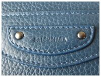 Balenciaga Neo Classic Card Slip Holder in Petrol Blue Calfskin - New