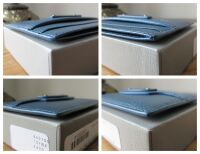 Balenciaga Neo Classic Card Slip Holder in Petrol Blue Calfskin - New