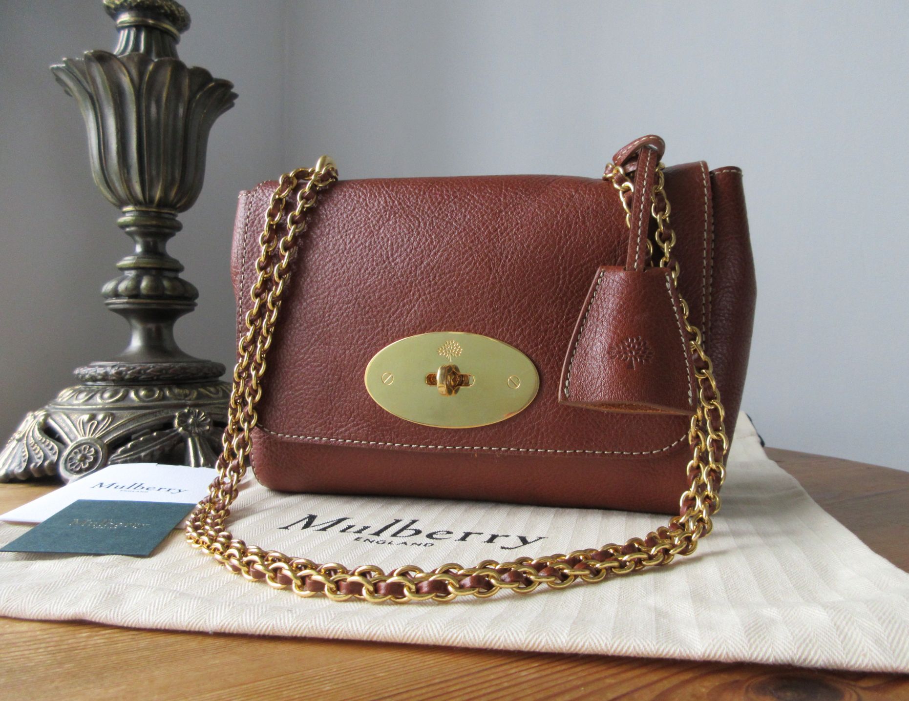 Mulberry Regular Lily in Oak Legacy Natural Vegetable Tanned Leather