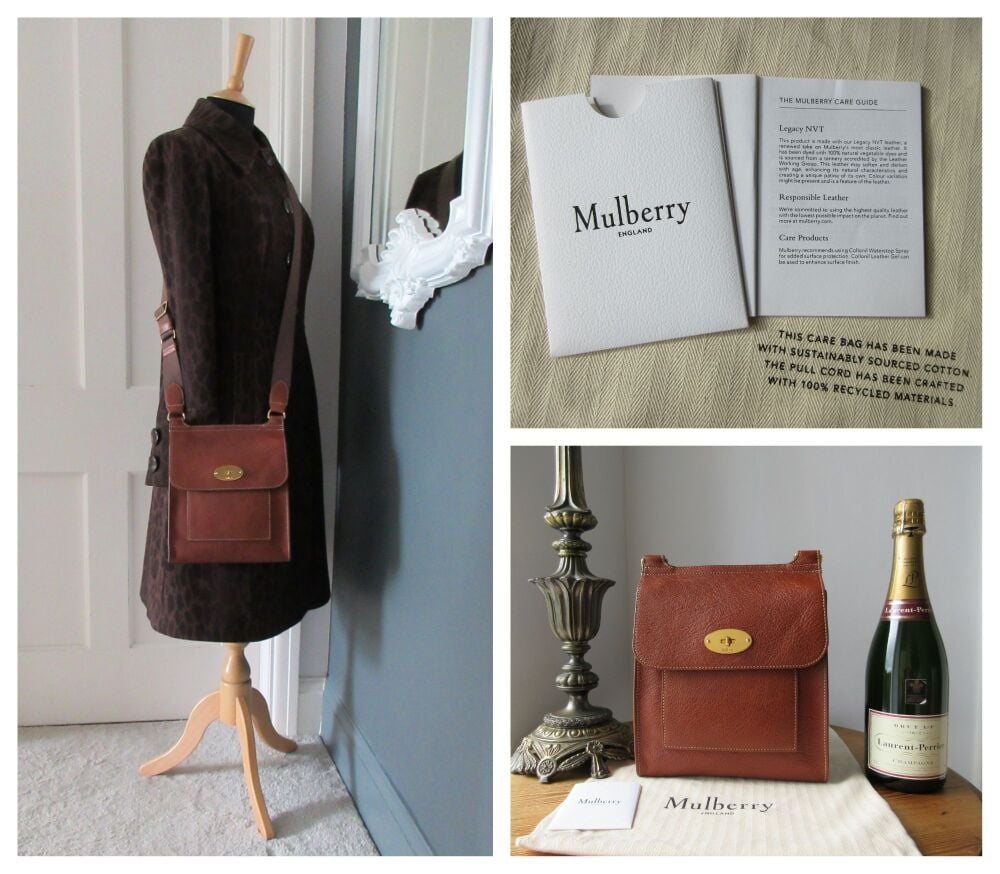 Mulberry Regular Anthony in Oak Legacy Natural Vegetable Tanned Leather