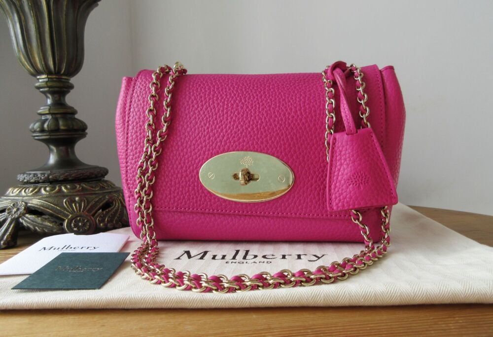 Mulberry Regular Lily in Mulberry Pink Heavy Grain Leather