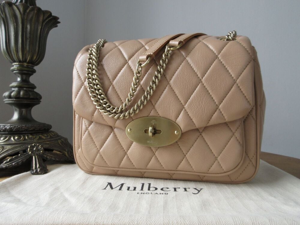 Mulberry Small Darley Shoulder Bag in Light Salmon Shiny Calf Leather