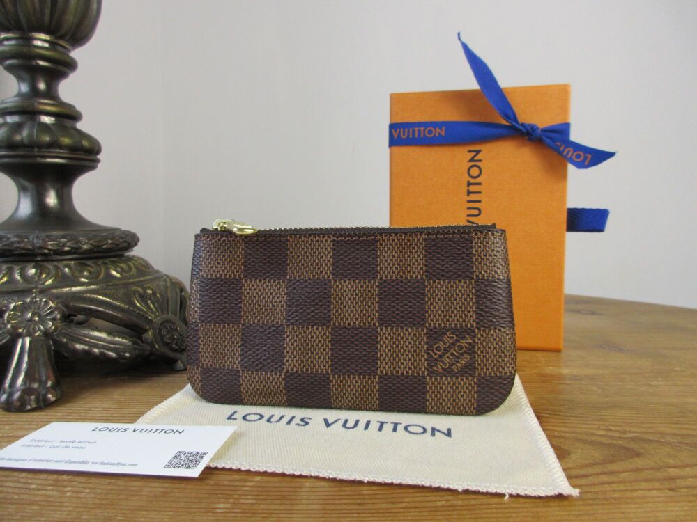 Louis Vuitton Key Porte-Cles Zip Pouch in Damier Ebene