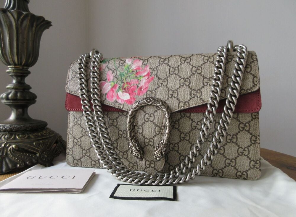 Gucci Medium Dionysus in GG Supreme Antique Rose Blooms