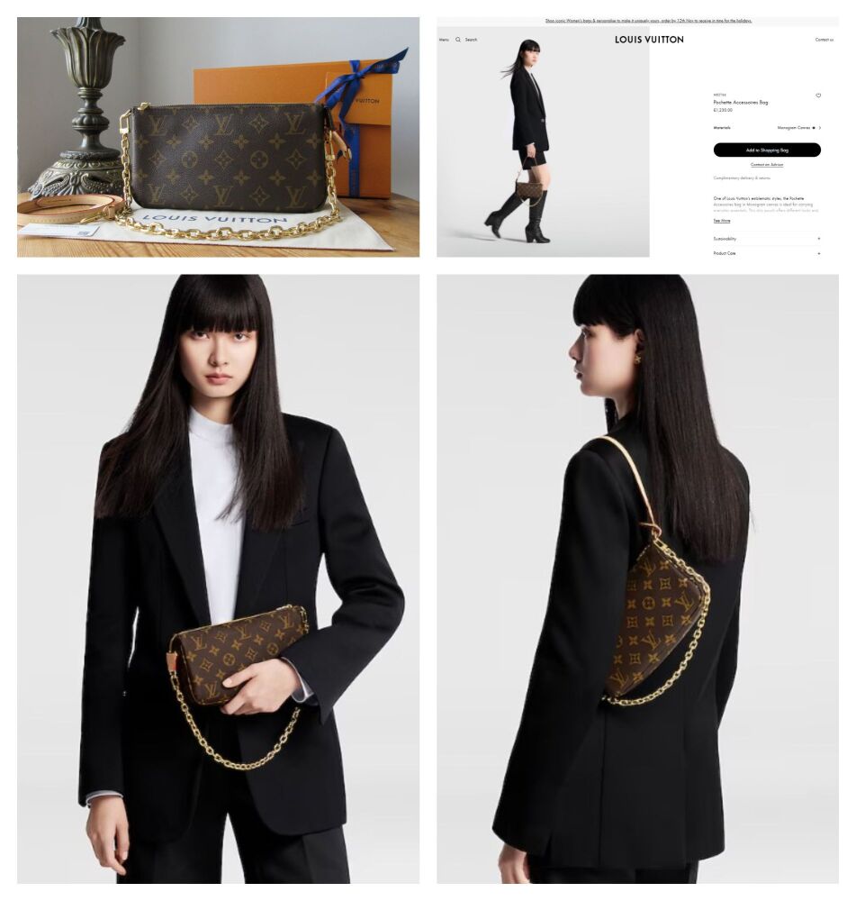 Louis Vuitton Pochette Accessoires in Monogram Vachette - New*