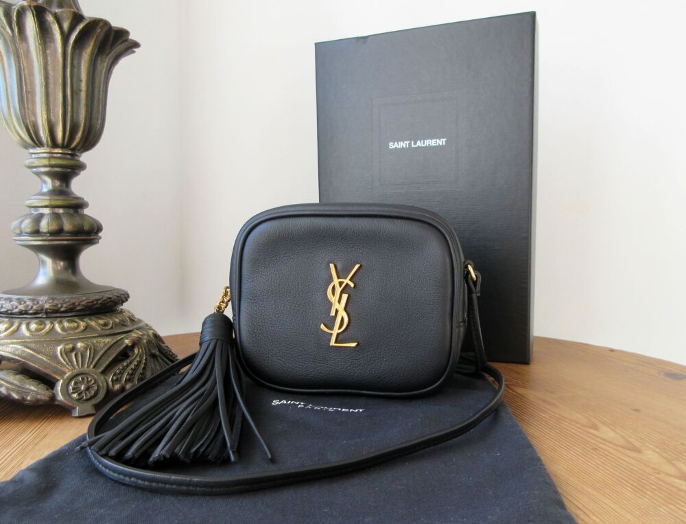Saint Laurent YSL Blogger Mini Bag in Black Calfskin Saint Laurent YSL Blogger Mini Bag in Black Calfskin