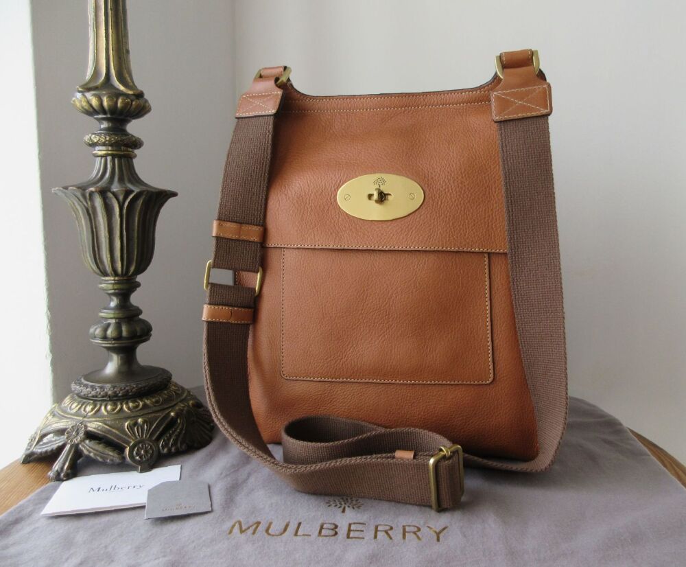 Mulberry Large Antony Messenger in Oak NVT
