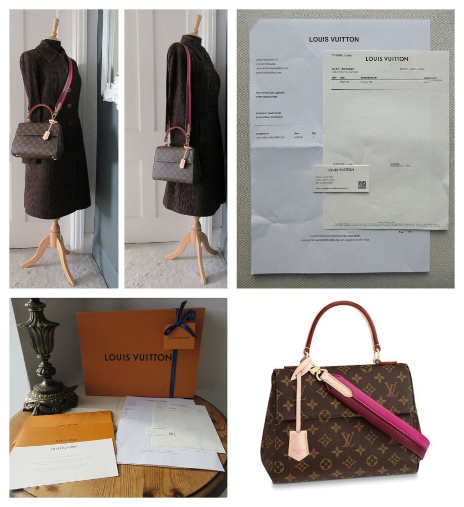 Louis Vuitton Cluny BB in Monogram Bordeaux Fuchsia