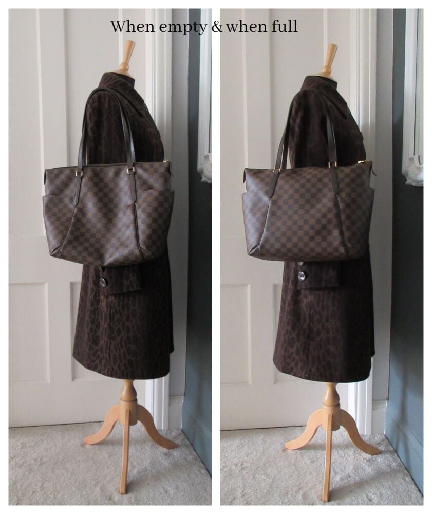 Louis Vuitton Totally MM Shoulder Tote in Damier Ebene
