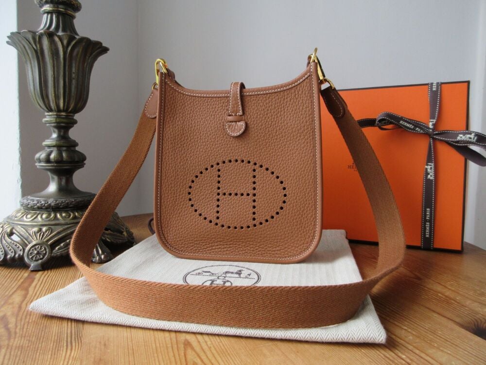 Hermès Evelyne 16 TPM Amazone in Gold Taurillon Clemence - As New
