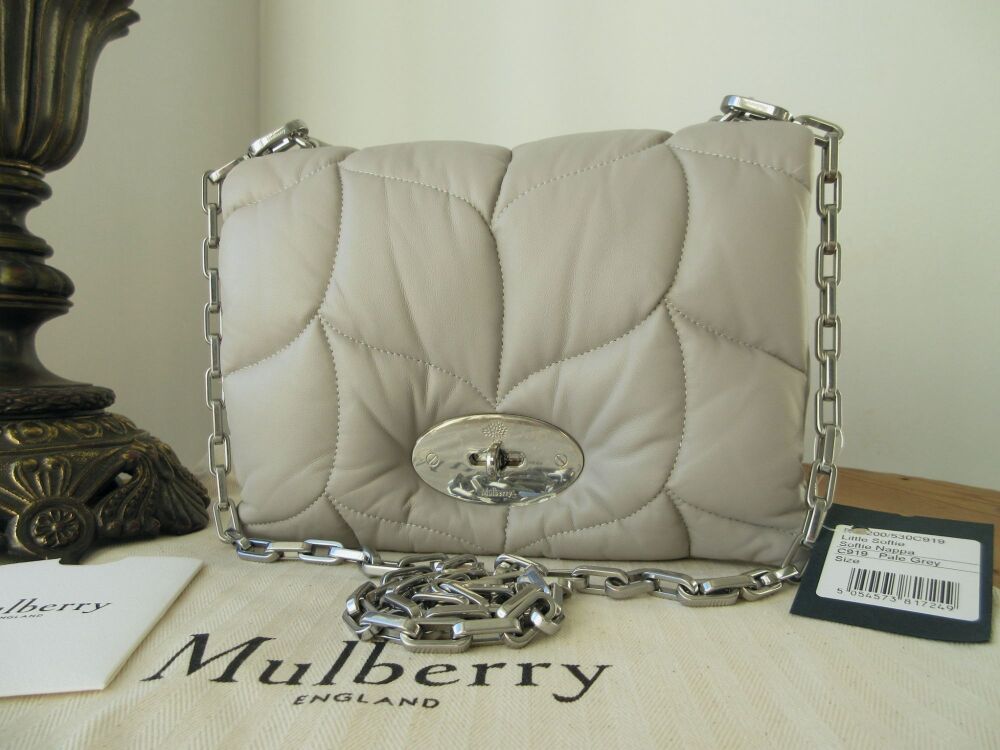 Mulberry Little Softie Shoulder Bag in Pale Grey Pillow Nappa - SOLD