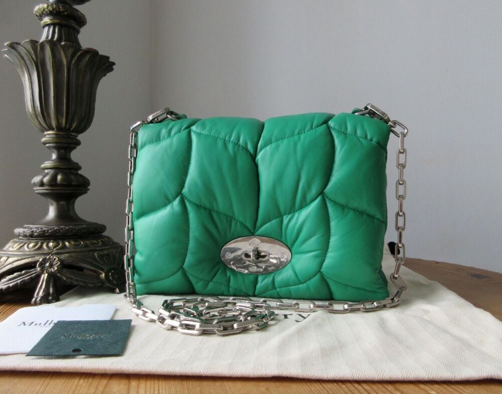 Mulberry Little Softie Shoulder Bag in Lawn Green Pillow Nappa - As New*
