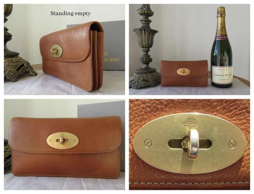 Mulberry Long Locked Continental Purse in Oak Natural Vegetable Tanned Leather